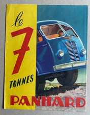 Prospectus dépliant automobile / camion Panhard 7 tonnes