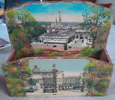 Boîte courrier Nancy bois peint main Lamour porte lettre ancien hand painted 