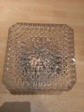 Applique plafonnier Carré en verre Lampe lustre luminaire vintage 22x22 Cm