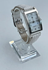 Montre LIP Classics quartz femme cadran blanc bracelet cuir blanc 22cm