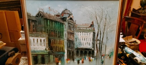 Beau tableau signé belle