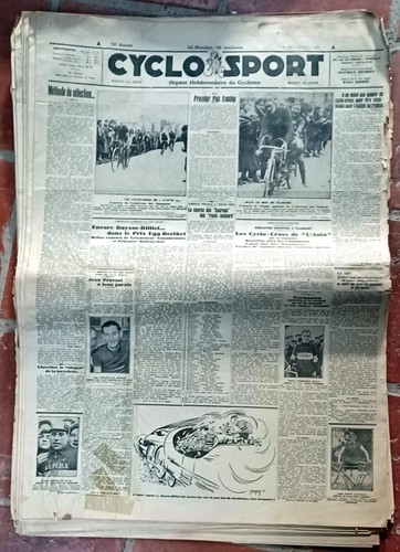 Cyclisme lot 39 journaux - 39,