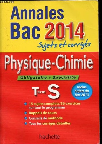 Annales bac 2014 terminale - terminale, s