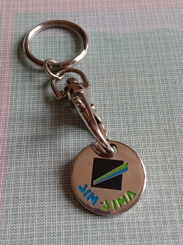 Porte clé jeton caddie - porte,