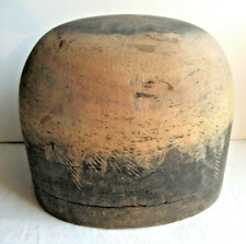 Ancienne forme à chapeau ovale, en bois, tour 52 cm, modiste, chapelier