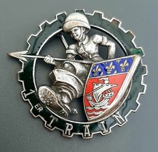 insigne Badge 1° RT REGIMENT DU TRAIN DRAGO BERANGER Déposé émail ORIGINAL