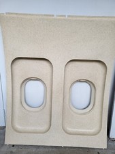 panneau intérieur avion. 2 hublots. Dim.105x122cm