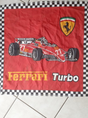 Drapeau ferrari turbo - ferrari, vintage