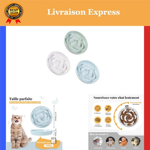 Gamelle chat anti glouton - gamelle,