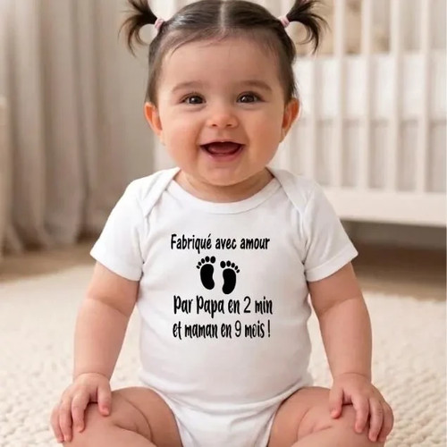 Body bébé fabriqué avec - fabriqué,