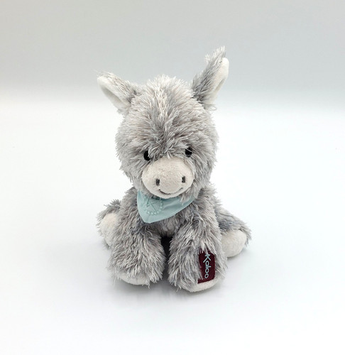 Doudou peluche âne gris - doudou,