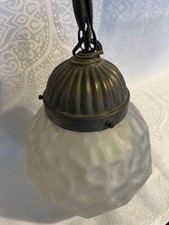 Lustre complet globe boule Art Nouveau