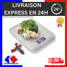 Balance de Cuisine Électronique Haute Précision 5000g/1g Écran, Acier Inoxydable