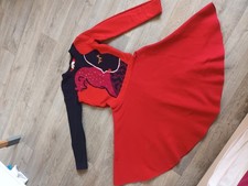 Robe Catimini Rouge 10 Ans Neuf Manches Longues,   Qui Tourne