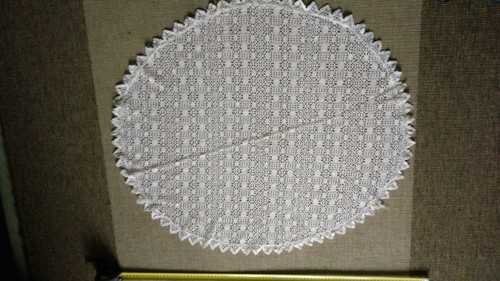 Napperon rond dentelle - napperon,
