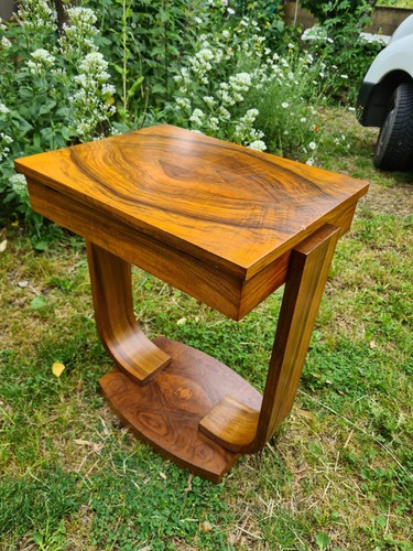 Table ouvrage 1950 noyer - table, en