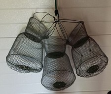 Bourriche, Nasse (X3) à Poisson Vintage, Made in France. Maillinox