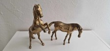 Lot de 2 chevaux en laiton