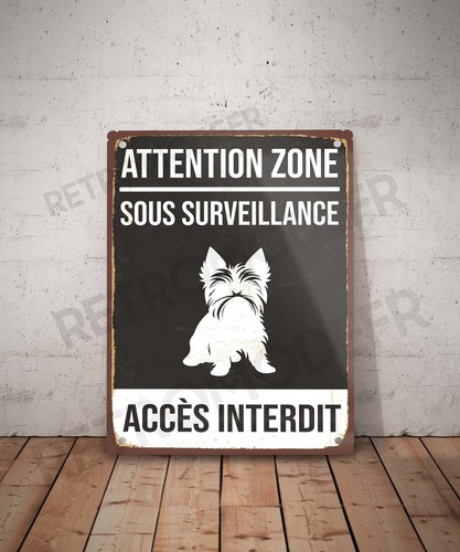 Plaque métal vintage accès - vintage,