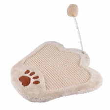 Griffoir & Jouet pour Chat "Forme Patte" 35cm Écru