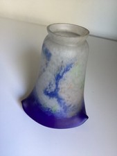 tulipe pâte de verre art déco signé NOVERDY FRANCE