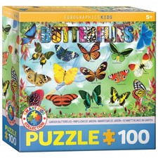 Puzzle - Papillons De Jardin - 100 Pièces