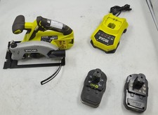 Lot De 4 Ryobi Outils - Scie Circulaire, Batteries, Chargeur, Pour Pièces