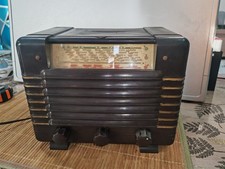 Ancien Poste Récepteur radio TSF à lampes Philips En Bakélite 