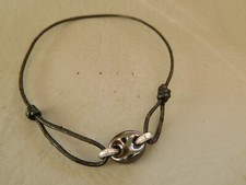 BRACELET CORDON CUIR NOIR