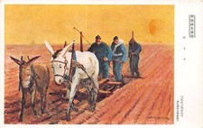China - Chinese farmers - From a painting by M. Furushima - Publ. unknown