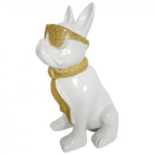 Statue chien bouledogue