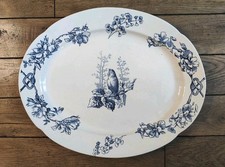 Plat ovale ancien Terre de Fer