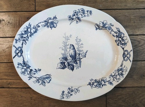 Plat ovale ancien terre fer - plat, de