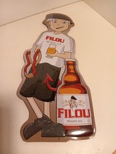 Plaque tole publicite Filou