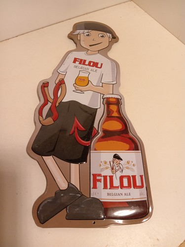 Plaque tole publicite filou - plaque,