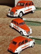 1/43 Vitesse CITROEN 2CV SPOT 1976 Blanc et Orange Voiture Populaire Collection 