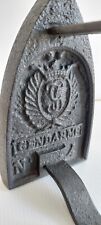 Ancien Fer à Repasser en Fonte " GENDARME " N°4  Collection Pressophilie