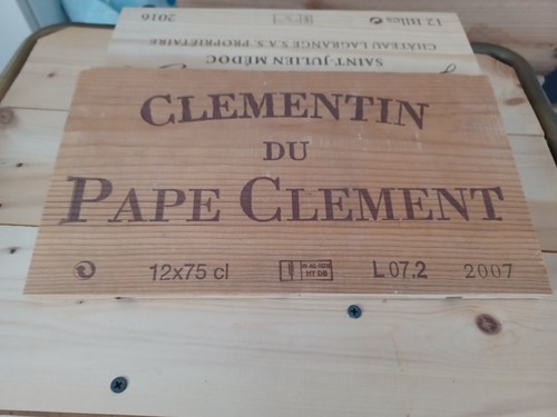 Plaque vin bois clémentin - "clémentin, du