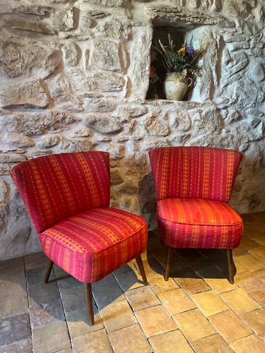 Paire fauteuils scandinaves - paire, de