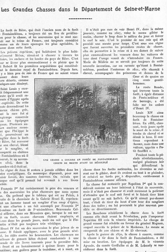 Les grandes chasses seine - les,