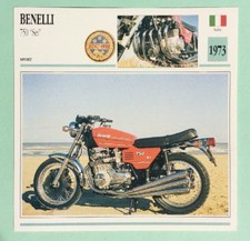BENELLI 750 SEI 1973 Italie Moto Fiche de Collection Atlas Images Photo