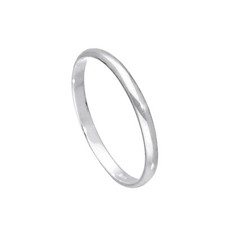jewellerybox Bague Alliance en Argent 925/1000 2mm - Tailles 43 à 65