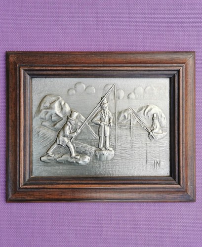 Tableau bois étain - bois,