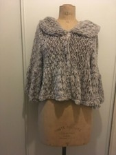 Veste fausse fourrure gris clair T1 très douce