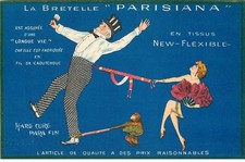 Carte PUBLICITAIRE   " la Bretelle PARISIANA "  Etablissements Standard Saint