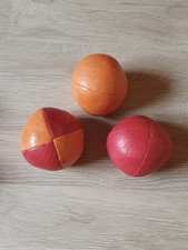 3 Balles De Jonglage Rouge Et Oranges