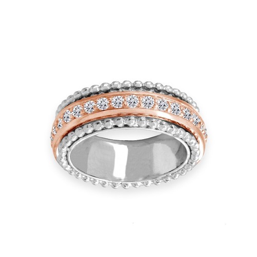 Rond zircone deux nuances - rond,
