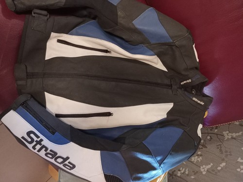 Blouson moto cuir strada noir - strada,