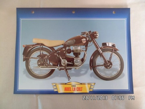 Carte fiche moto - moto, colt