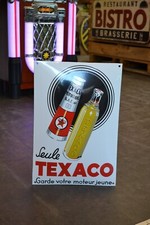 Plaque émaillée TEXACO huile